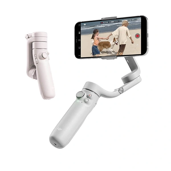 DJI Osmo Mobile 5 Athens Gray smartphone gimbal with extension rod and magnetic mount