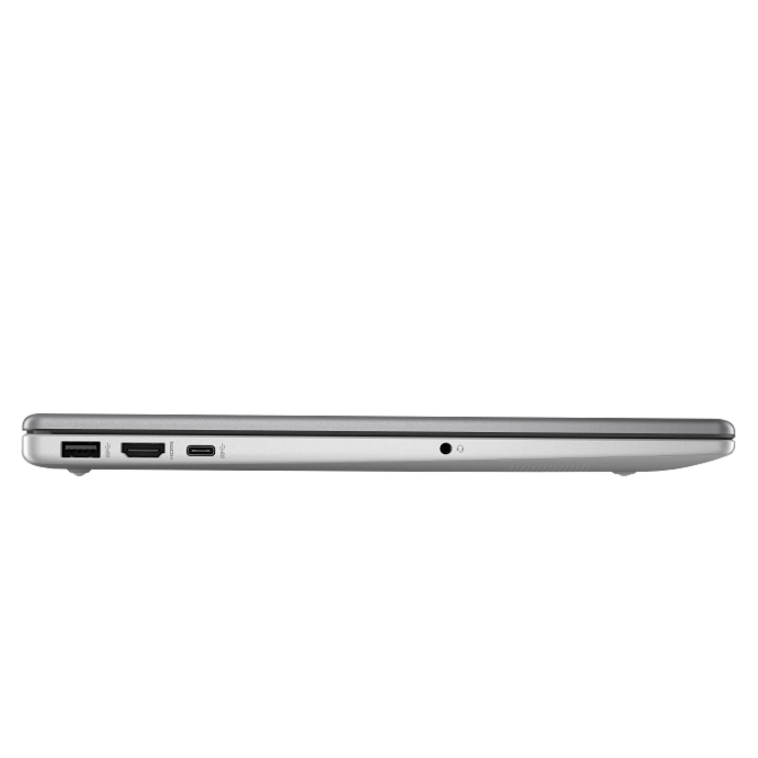 Side Angle of HP 250 G10 i7-1334U Laptop Showing Ports and Slim Design