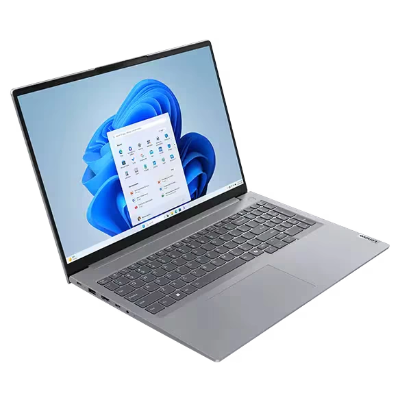 Lenovo ThinkBook 16 G6 front view with 16-inch WUXGA screen and slim bezel design