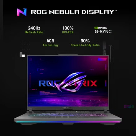 ASUS ROG Strix G16 Eclipse Gray 16-inch FHD+ 165Hz display gaming laptop front view