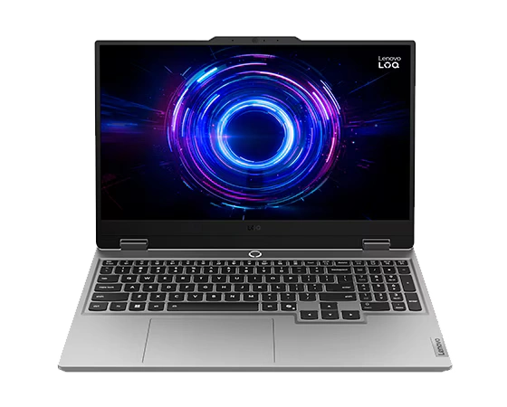 Lenovo LOQ 15IRX10 gaming laptop with Intel Core i7-13700HX and NVIDIA RTX 5050 8GB in Luna Grey