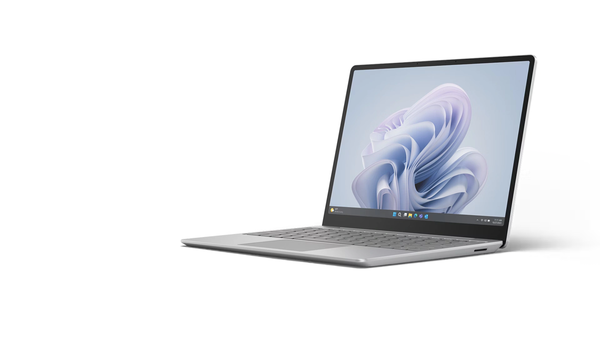 Surface Laptop Go 3 slim lightweight design platinum color