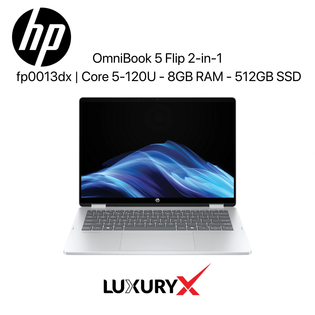 HP OmniBook 5 Flip 2-in-1, Windows 11 Home, 14", Touch screen, 8GB RAM, 256GB SSD - 2023