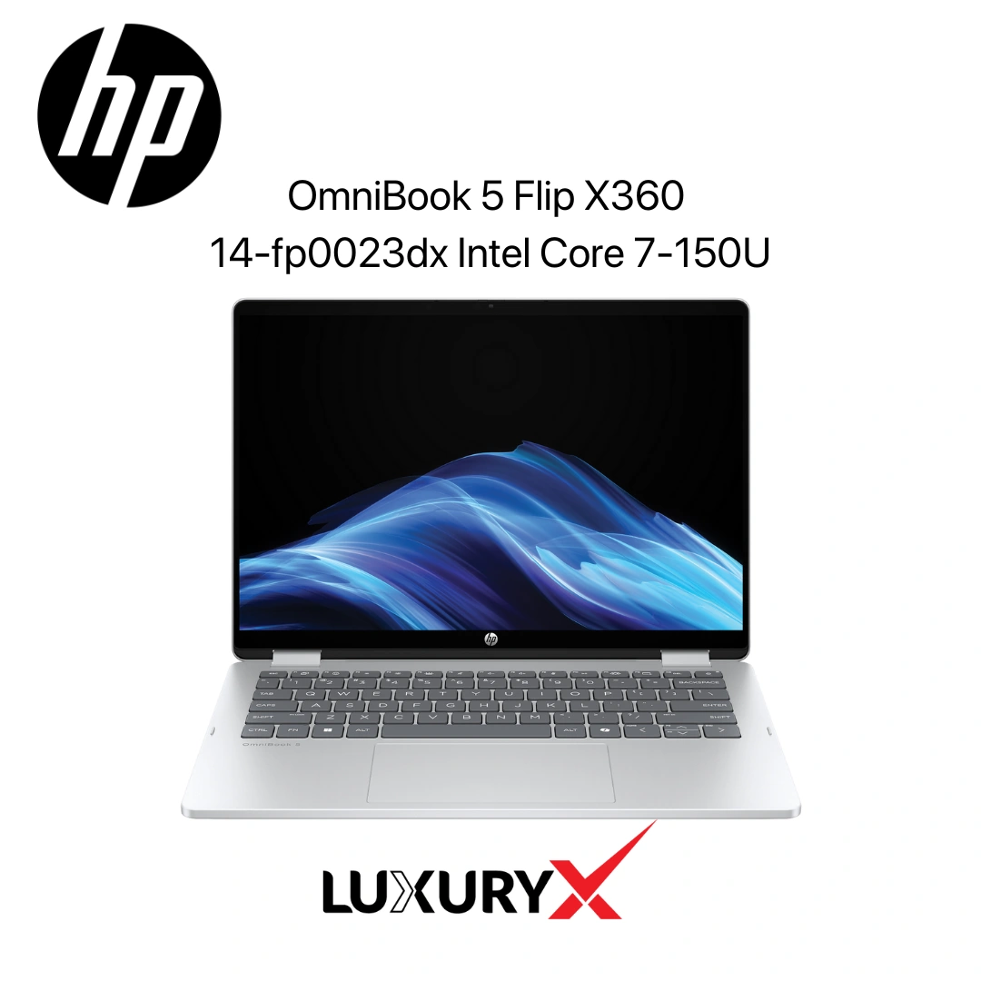 HP OmniBook 5 Flip X360 14-fp0023dx  14" 2K Touchscreen, Core 7-150U, 16GB RAM, 512GB SSD - 2024
