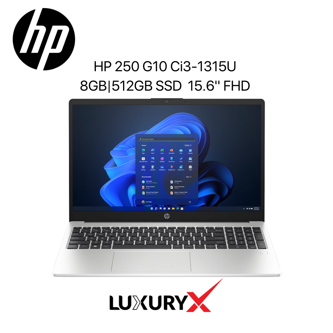 HP 250 G10 i3 13th Gen 8GB 512GB SSD 15.6" FHD Laptop - 2023