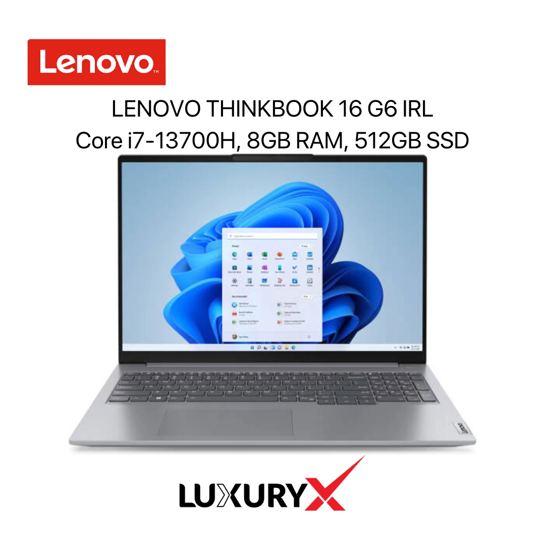 Lenovo ThinkBook 16 G6 IRL – Intel Core i7-13700H, 8GB, 512GB SSD Laptop - 2023